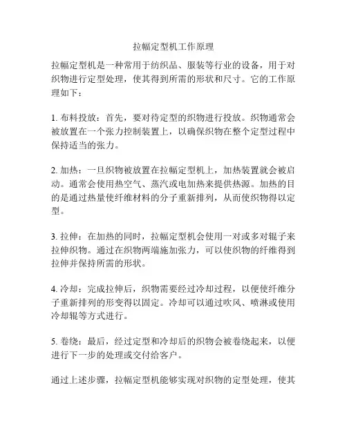 拉幅定型机工作原理