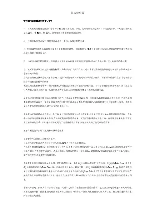 价格带分析