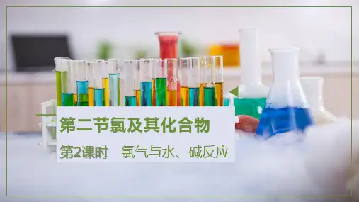 2.2.2第2课时 氯气与水、碱反应  高一化学课件 人教版必修第一册