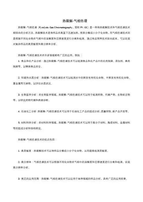 热裂解-气相色谱