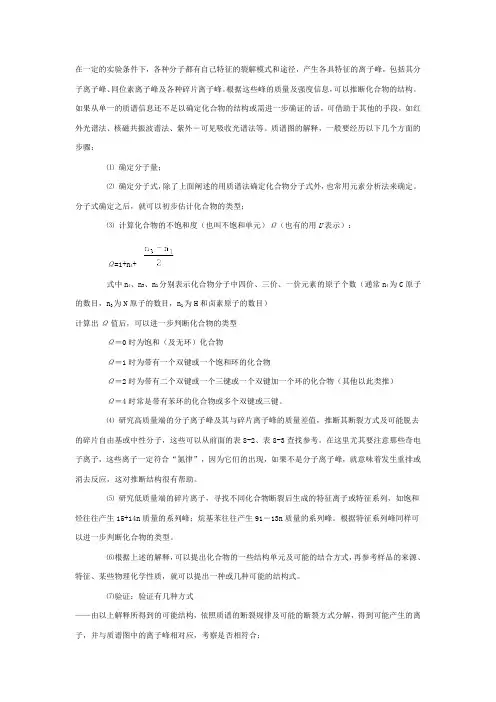 质谱解析