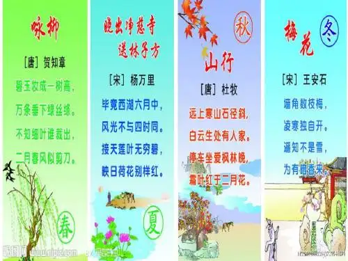 与诗同行演示文稿(小语六年级上综合实践活动课)