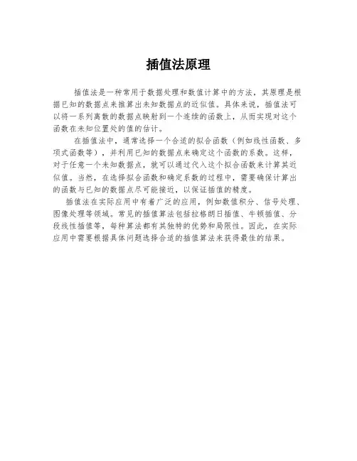 插值法原理