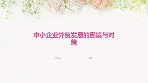 中小企业外贸发展的困境与对策