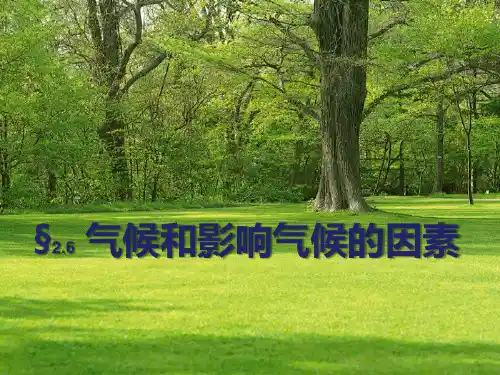 课件《气候和影响气候的因素》_(ppt)1