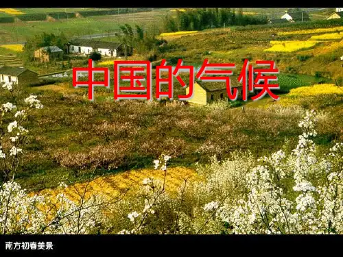 湘教版地理八年级上册课件：中国的气候 