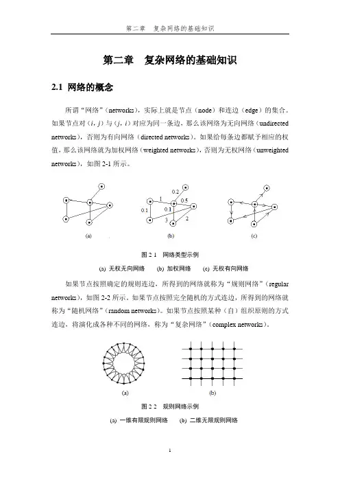 复杂网络的基础知识