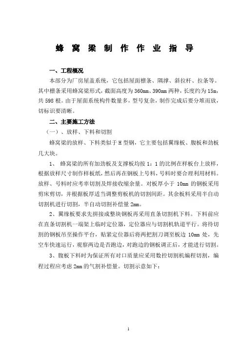 蜂窝梁制作工艺1
