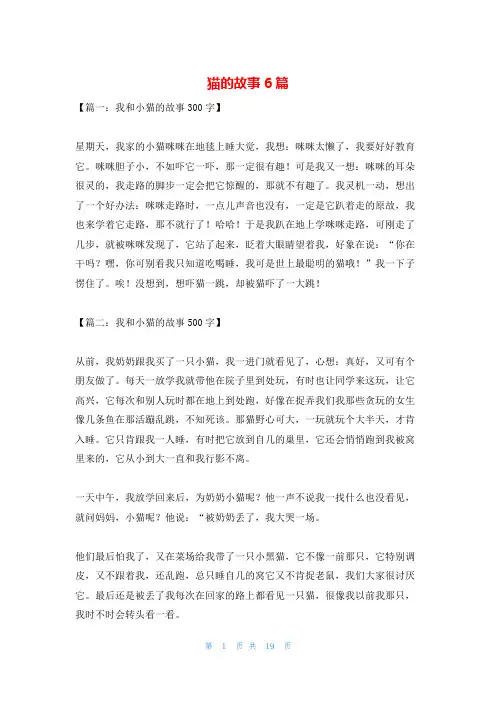 猫的故事6篇