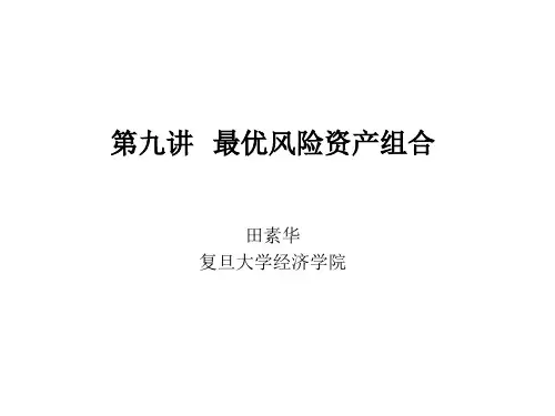 (9)第九讲 最优风险资产组合(2010526)