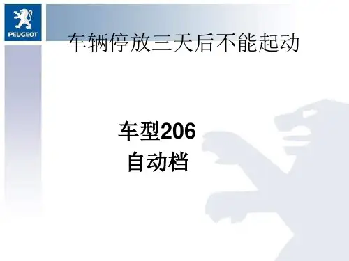 标致307车辆放电钥匙匹配故障