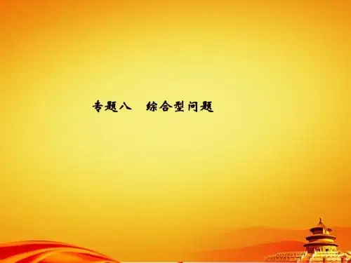 2015年辽宁省地区中考数学总复习专题课件 专题八 综合型问题(共29张PPT)