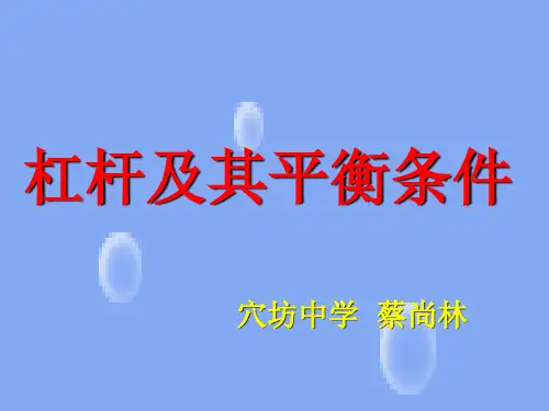 《杠杆》ppt课件