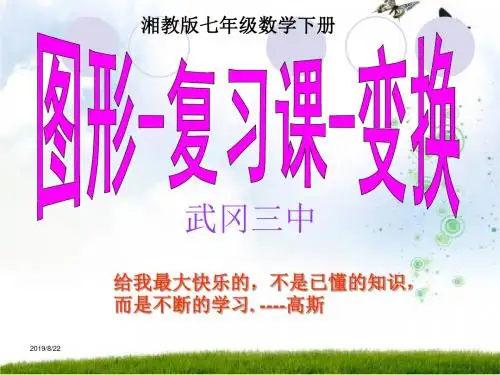 数学七年级下《图形与变换》复习课件