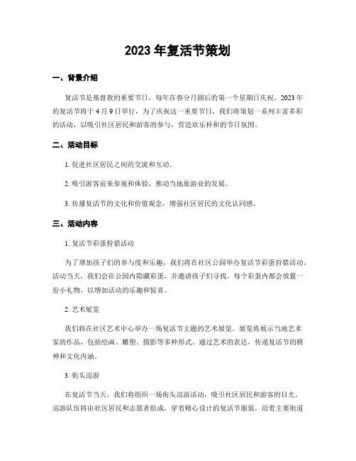 2023年复活节策划
