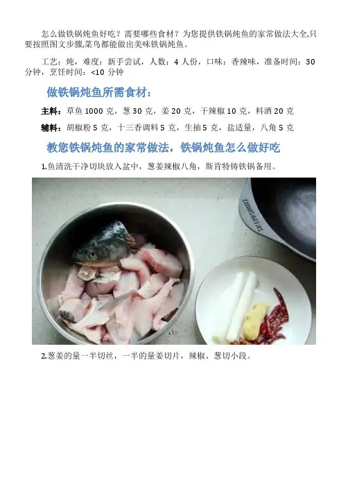 铁锅炖鱼的家常做法