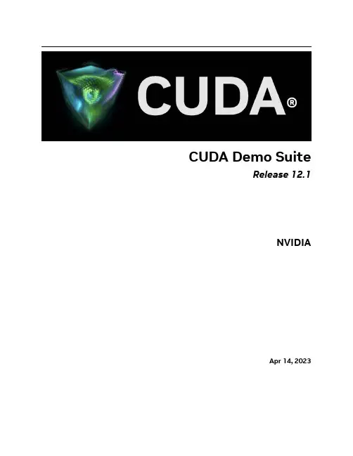 CUDA Demo Suite Release 12.1 用户指南说明书