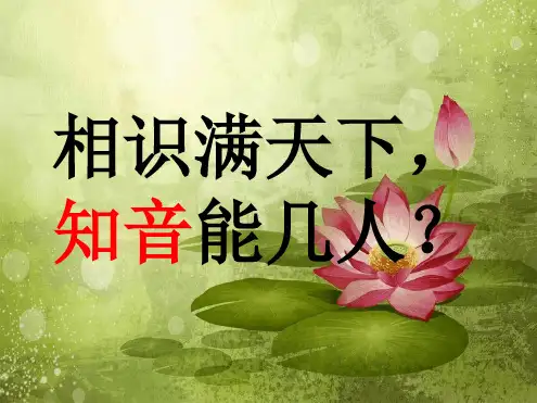 25伯牙绝弦课件