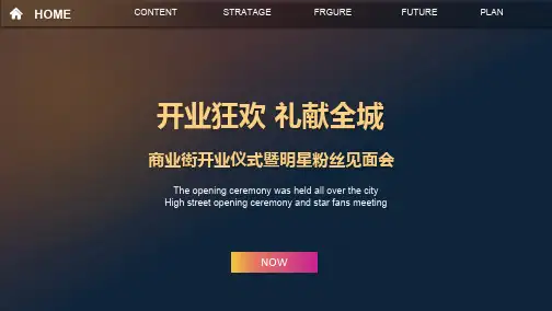 2018某商业街开业仪式暨明星粉丝见面会策划方案