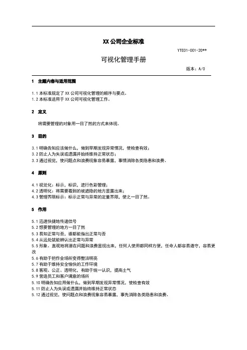 xx物业可视化管理手册