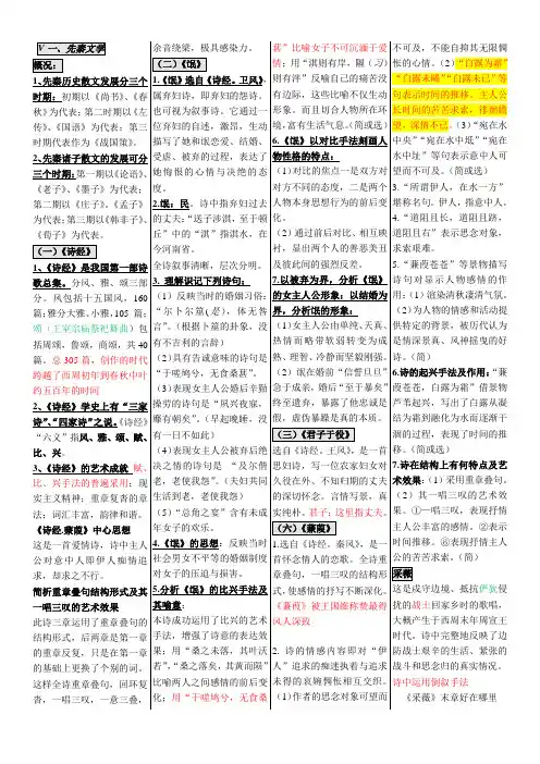 00532中国古代文学作品选一(2015年整理完全版)