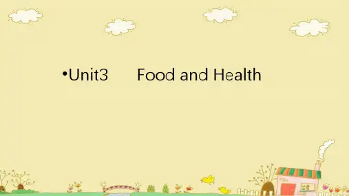 闽教新版(三起点)小学英语六年级上册单元同步教学课件 Unit3 FoodandHealth(32张PPT)