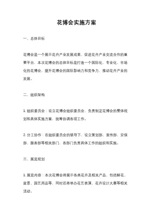 花博会实施方案