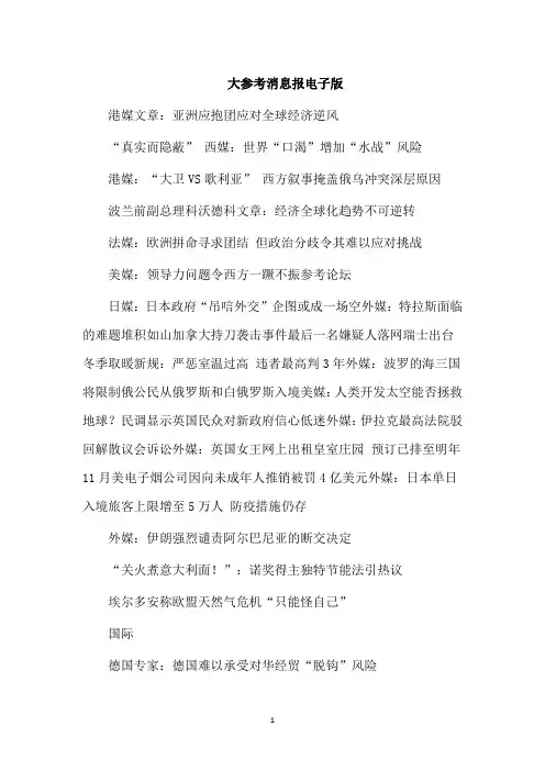 大参考消息报电子版