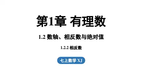 1.2数轴、相反数与绝对值1.2.2 相反数(课件)湘教版数学七年级上册