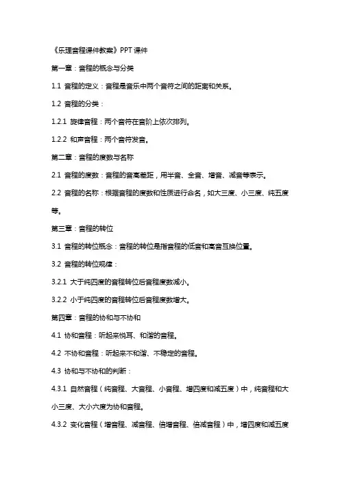 《乐理音程课件教案》课件