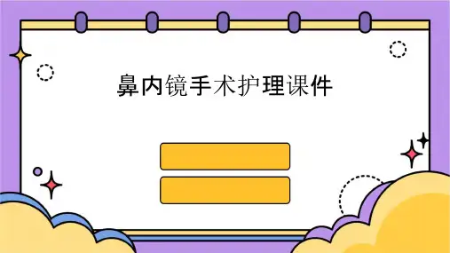 鼻内镜手术护理课件