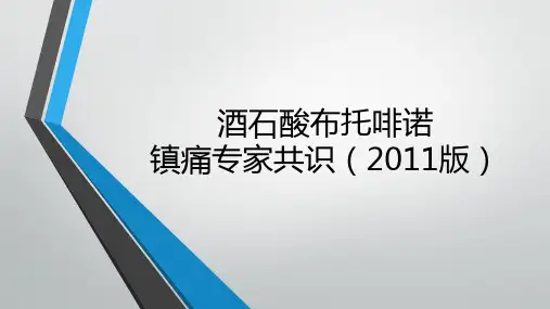 酒石酸布托啡诺镇痛专家共识