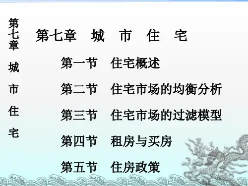 《城市住宅》PPT课件