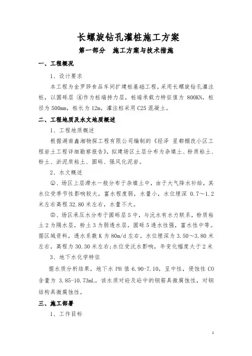 长螺旋施工方案.(DOC)