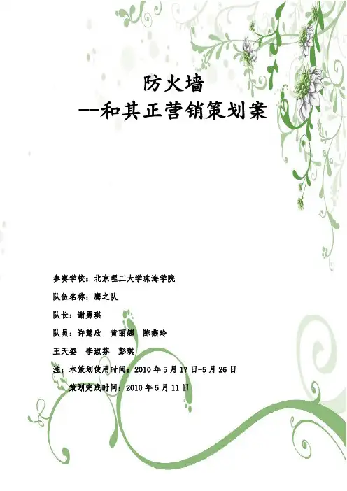 和其正营销策划案