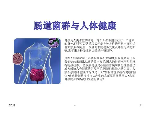 肠道菌群失调的预防与调理演示文稿ppt课件