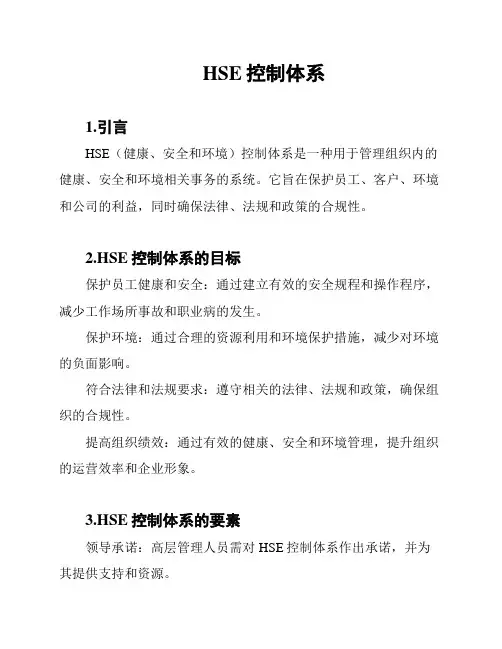 HSE控制体系