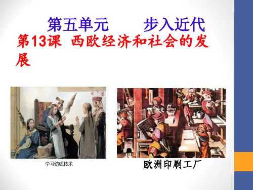 西欧经济和社会的发展课件ppt.ppt