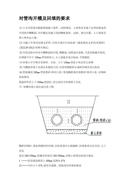 管道工程验槽以及沟槽开挖