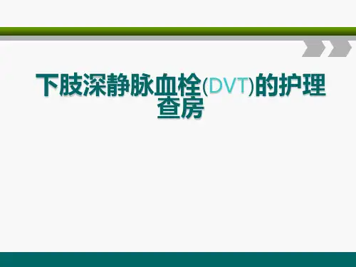 下肢深静脉血栓的护理查房PPT课件