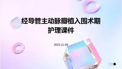 经导管主动脉瓣植入围术期护理课件