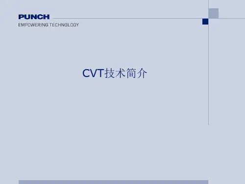 邦奇CVT技术简介