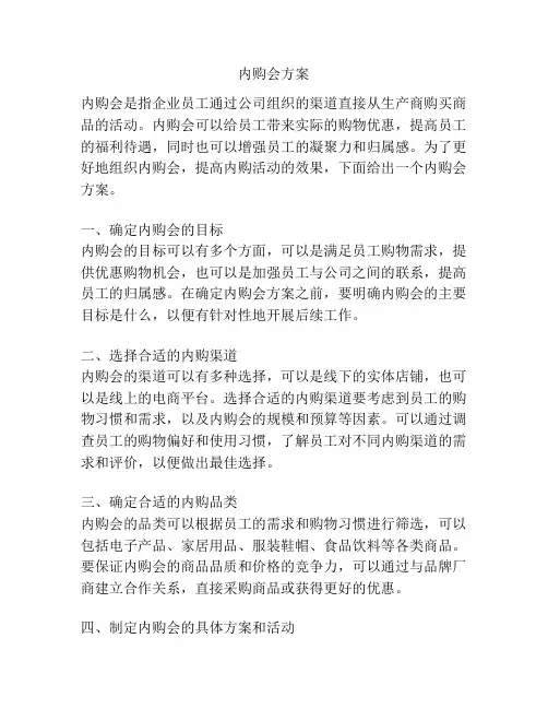 内购会方案