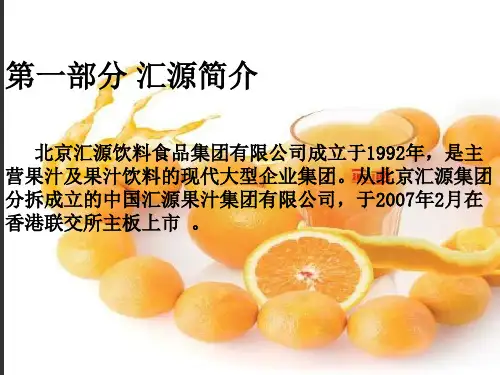 汇源果汁战略分析