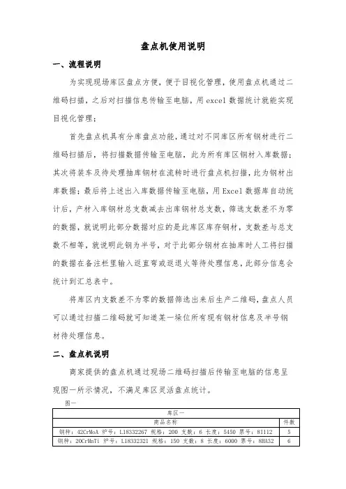 盘点机说明