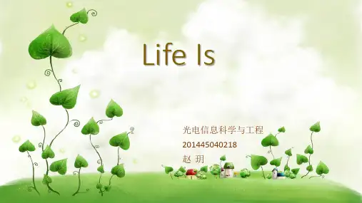 英语课前5分钟演讲pptLifeIs