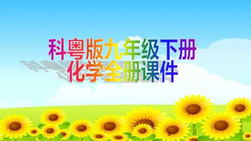 科粤版九年级下册化学全册课件