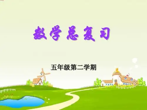 人教版五年级下学期数学总复习完整稿