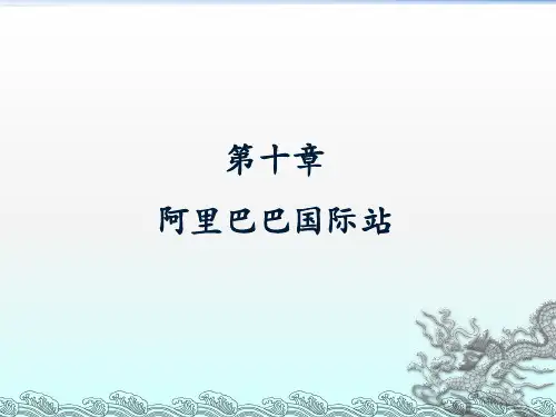 第10章  阿里巴巴国际站