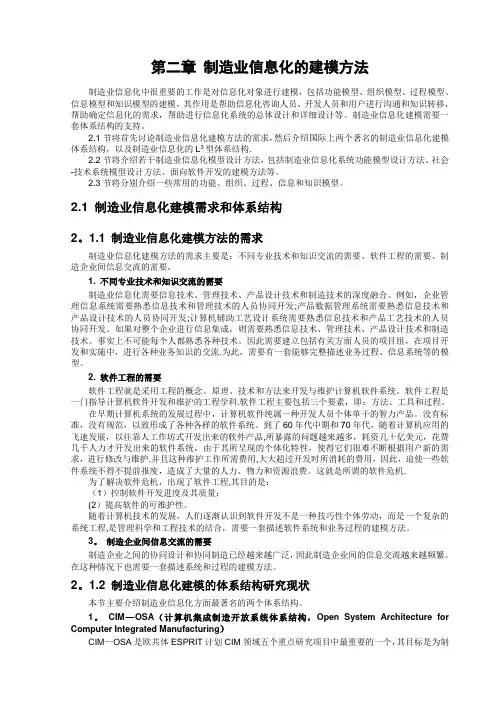 制造业信息化建模方法